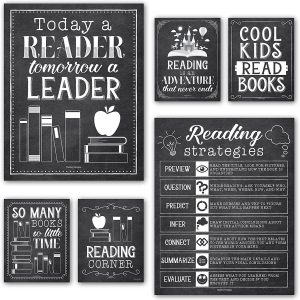 Reading Motivational Posters | Set of 6 | Motivational Posters - Retro