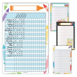 Homework Trackers | Set of 4 | School Supplies - Doodle